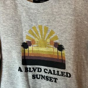 LE SUPERBE A Blvd Called Sunset Crewneck Sweatshirt Women’s Size X-Small